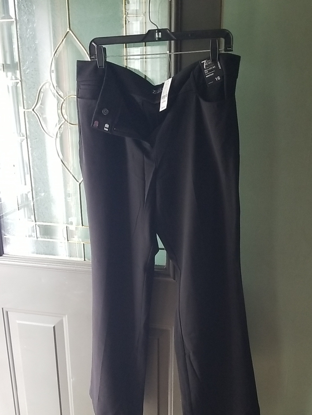 New York & Company Black Bootcut Signature Fit Pants